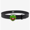 * Belts Disney The Muppets Kermit Glitter Enamel Buckle Vegan Leather Belt | Belts