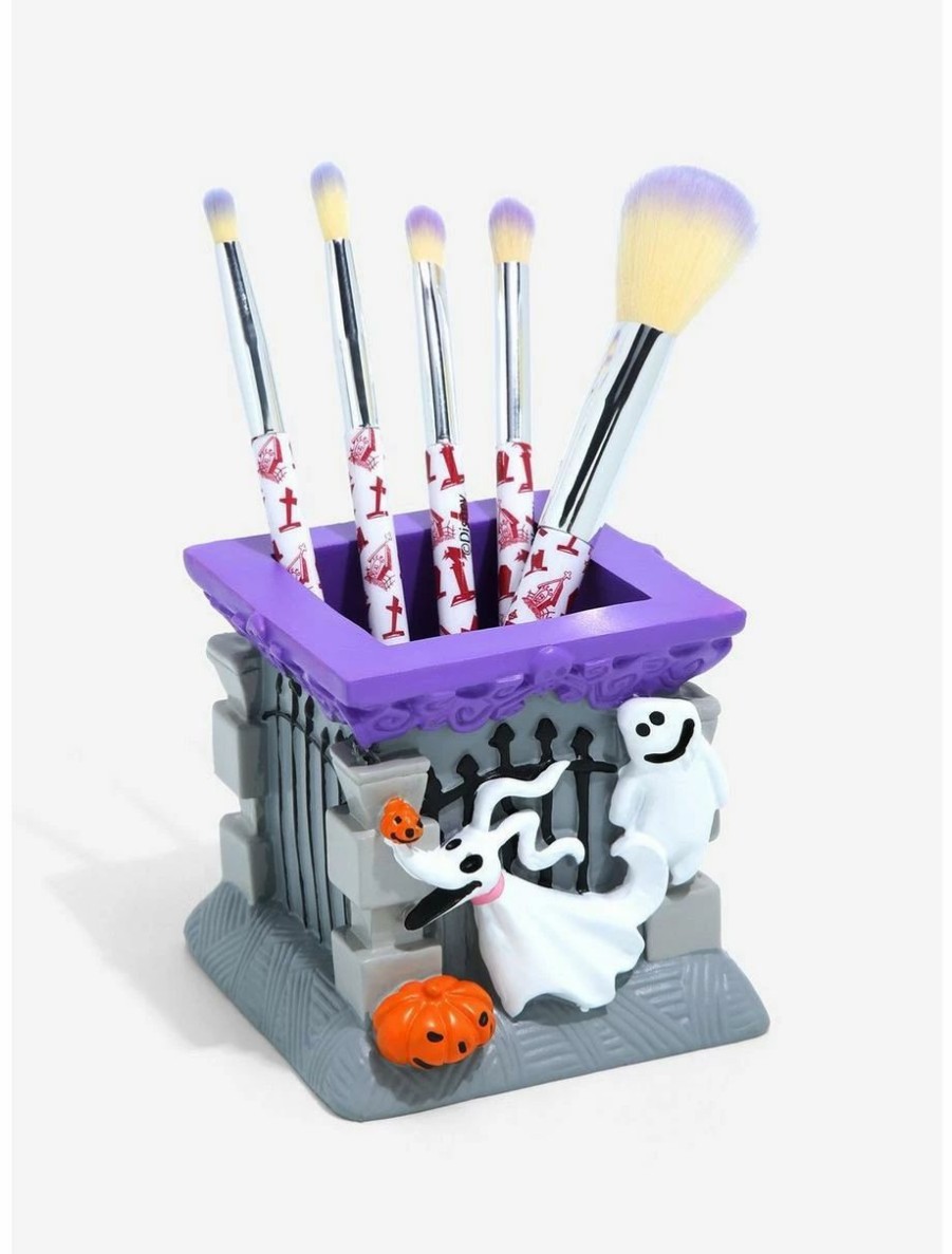 * Beauty Disney'S The Nightmare Before Christmas Zero Makeup Brush Set & Holder | Beauty