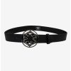 * Belts Star Wars Galactic Empire Black Gun Metal Enamel Icon Black Vegan Leather Belt | Belts