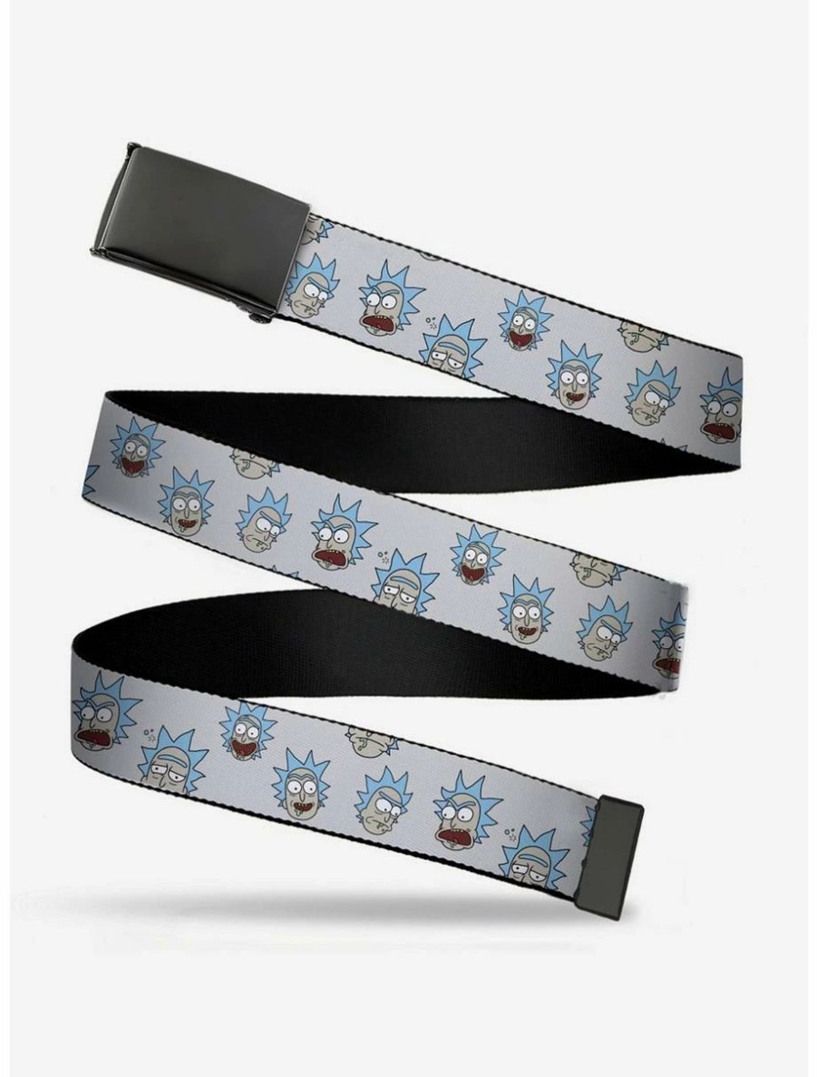 * Belts Rick And Morty Rick Expressions Clamp Belt | Belts