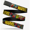 * Belts Marvel Retro Comic Panels Clamp Belt | Belts