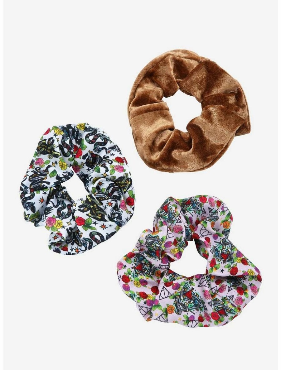 * Beauty Harry Potter Floral Icons Scrunchy Set Boxlunch Exclusive | Beauty