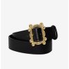 * Belts Friends Frame Buckle Vegan Leather Belt | Belts