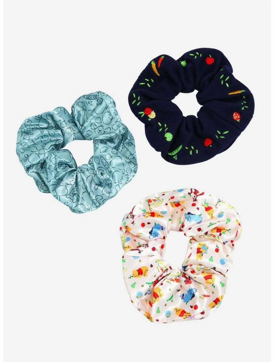 * Beauty Disney Winnie The Pooh Embroidered Icons Scrunchy Set Boxlunch Exclusive | Beauty