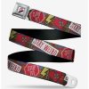 * Belts Disney Cruella Rebel Heart Patches Collage Youth Seatbelt Belt | Belts