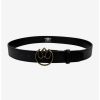 * Belts Star Wars Rebel Alliance Antiqued Enamel Icon Black Vegan Leather Belt | Belts