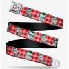 * Belts A Christmas Story Ralphie Plaid Seatbelt Belt | Belts