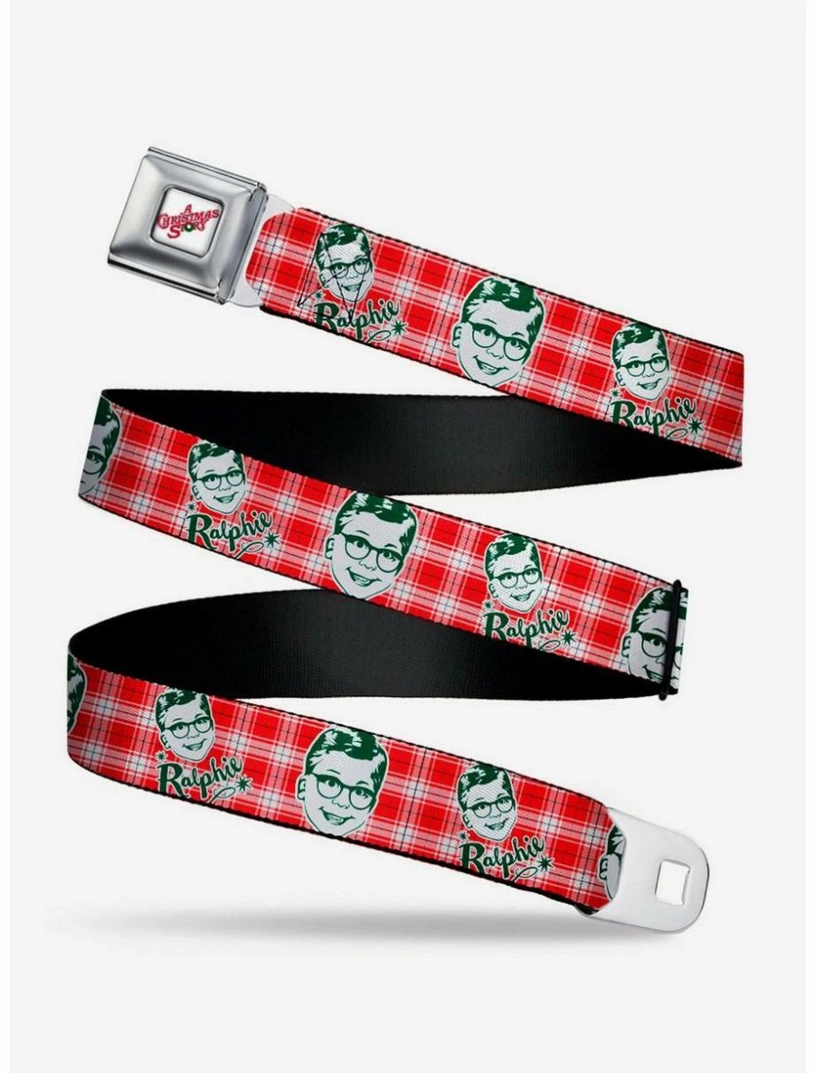 * Belts A Christmas Story Ralphie Plaid Seatbelt Belt | Belts