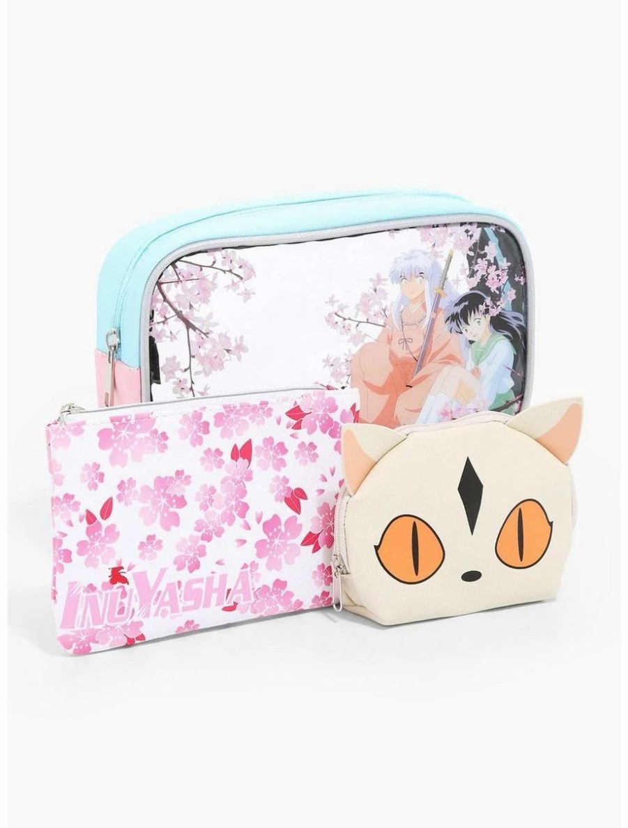 * Face Masks Inuyasha Sakura Flowers Cosmetic Bag Set Boxlunch Exclusive | Face Masks