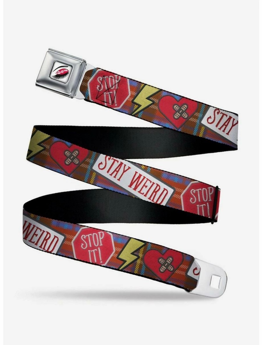 * Belts Disney Cruella Rebel Heart Patches Collage Seatbelt Belt | Belts