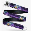 * Belts Disney Darkwing Duck Pose Lets Get Dangerous Black Purples Seatbelt Belt | Belts