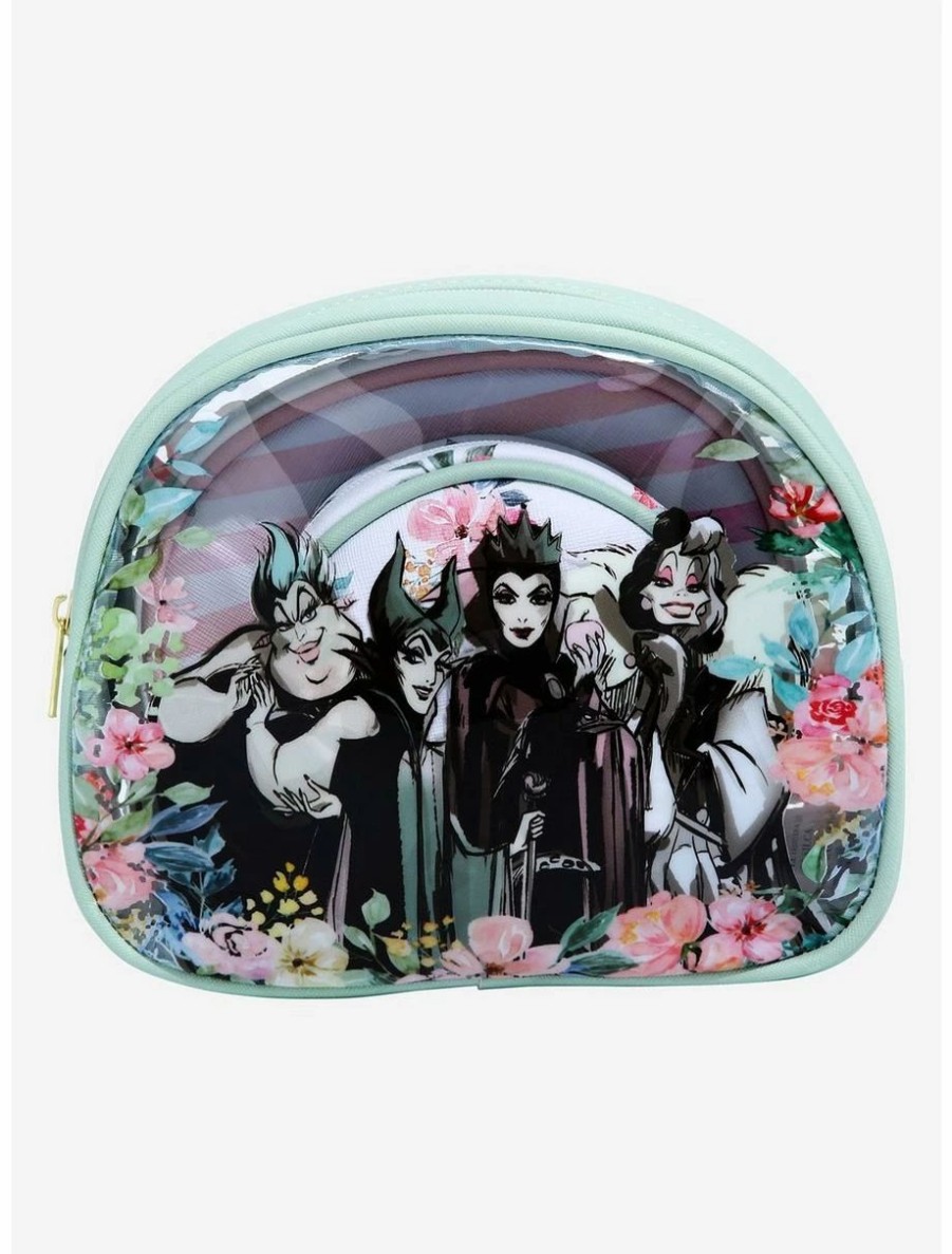 * Beauty Disney Villains Floral Cosmetic Bag Set | Beauty