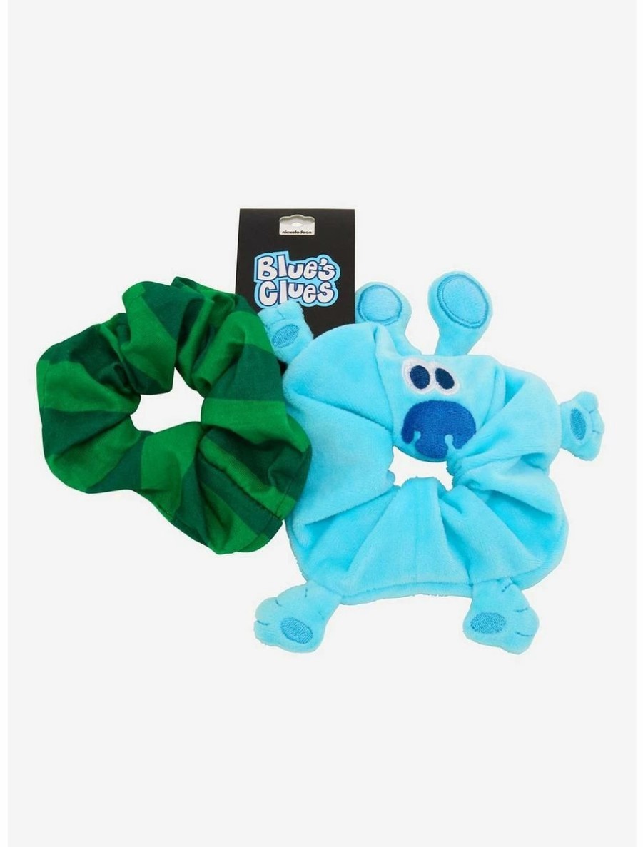 * Beauty Blue'S Clues Blue & Steve Figural Scrunchy Set Boxlunch Exclusive | Beauty