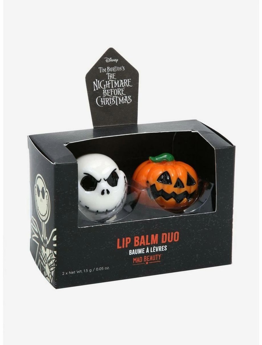 * Beauty Disney The Nightmare Before Christmas Jack Skellington & Pumpkin Lip Balm Set | Beauty