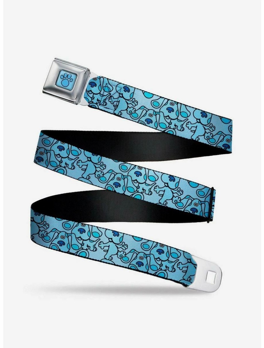 * Belts Blue'S Clues Blue Scattered Seatbelt Belt | Belts