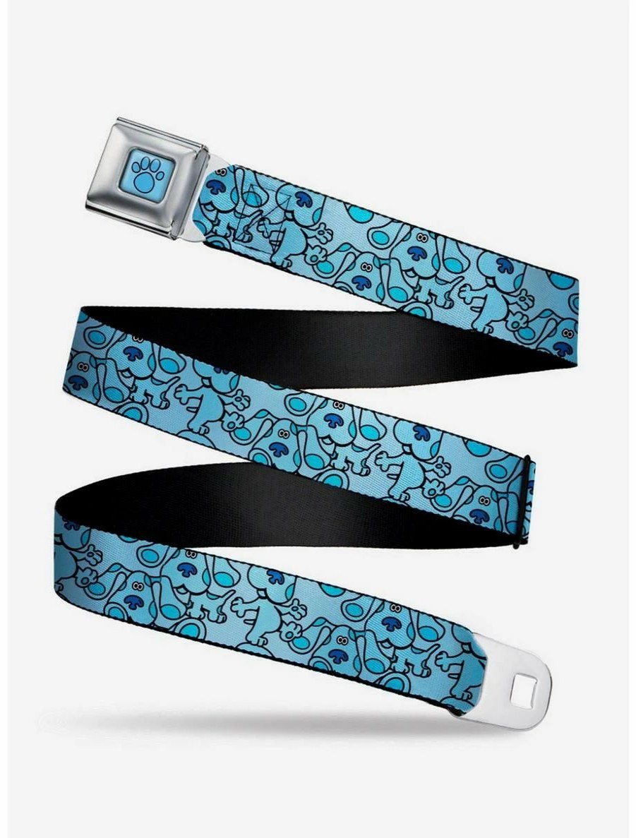 * Belts Blue'S Clues Blue Poses Scattered Youth Seatbelt Belt | Belts