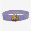 * Belts Disney The Muppets Miss Piggy Glitter Enamel Buckle Vegan Leather Belt | Belts