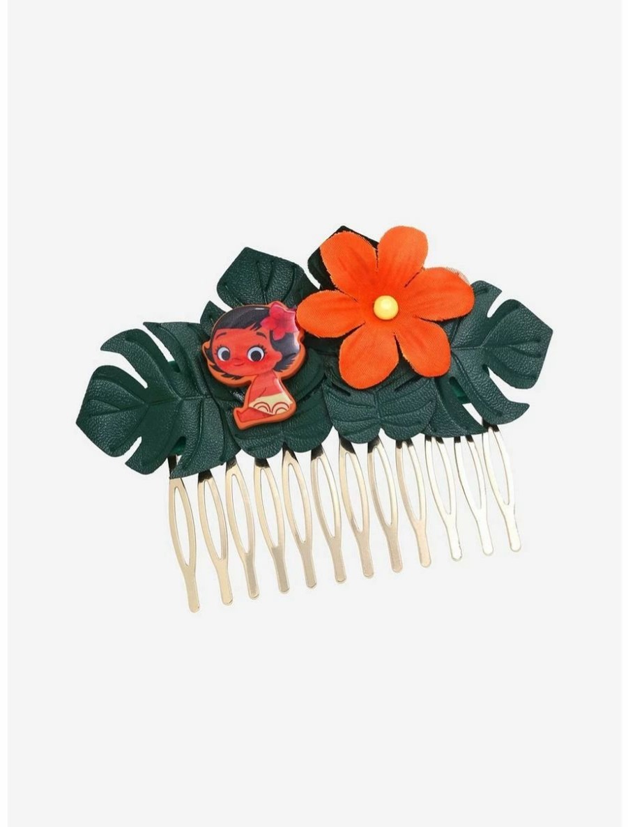 * Face Masks Disney Moana Monstera Leaf Hair Barrette Boxlunch Exclusive | Face Masks