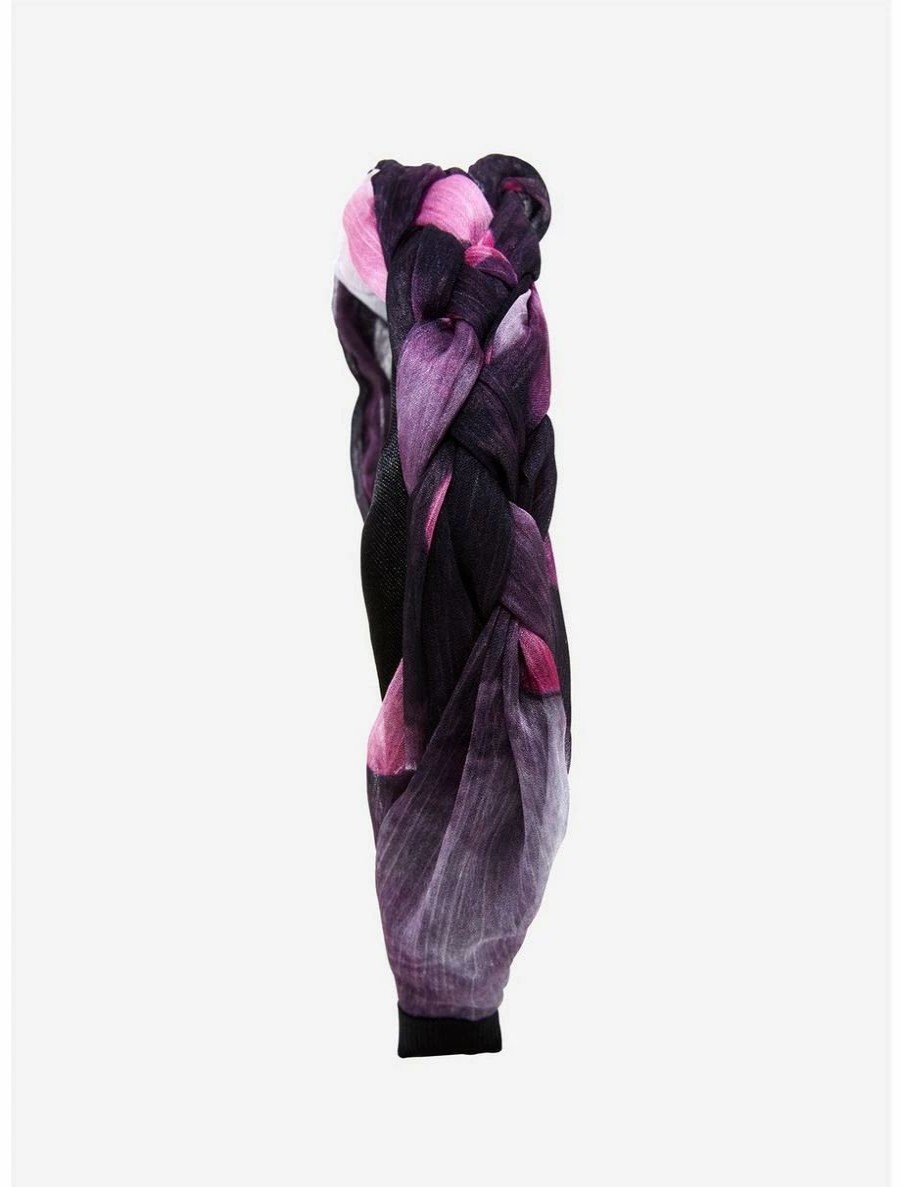 * Beauty Purple Tie-Dye Braid Chiffon Headband | Beauty