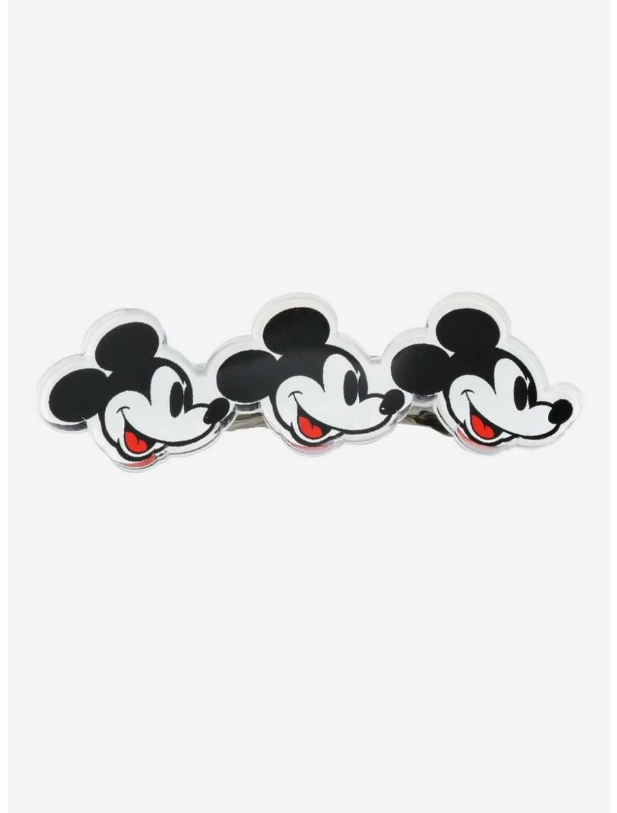 * Beauty Disney Mickey Mouse Faces Hair Barrette Boxlunch Exclusive | Beauty