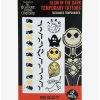 * Beauty Disney The Nightmare Before Christmas Glow-In-The-Dark Temporary Tattoos | Beauty