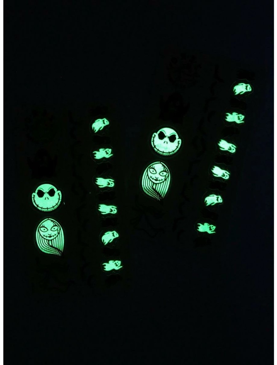 * Beauty Disney The Nightmare Before Christmas Glow-In-The-Dark Temporary Tattoos | Beauty