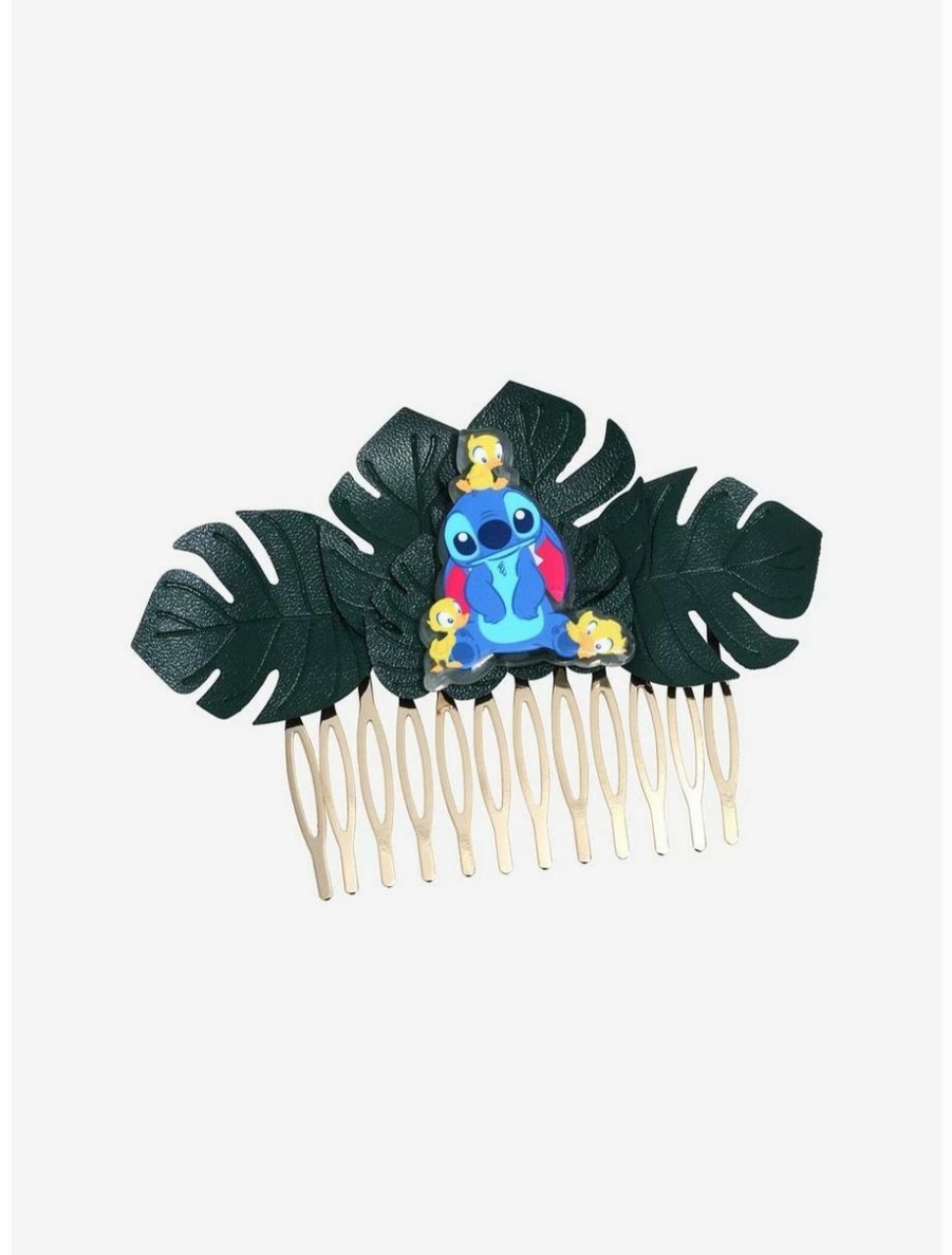 * Beauty Disney Lilo & Stitch Stitch With Ducklings Hair Comb Boxlunch Exclusive | Beauty