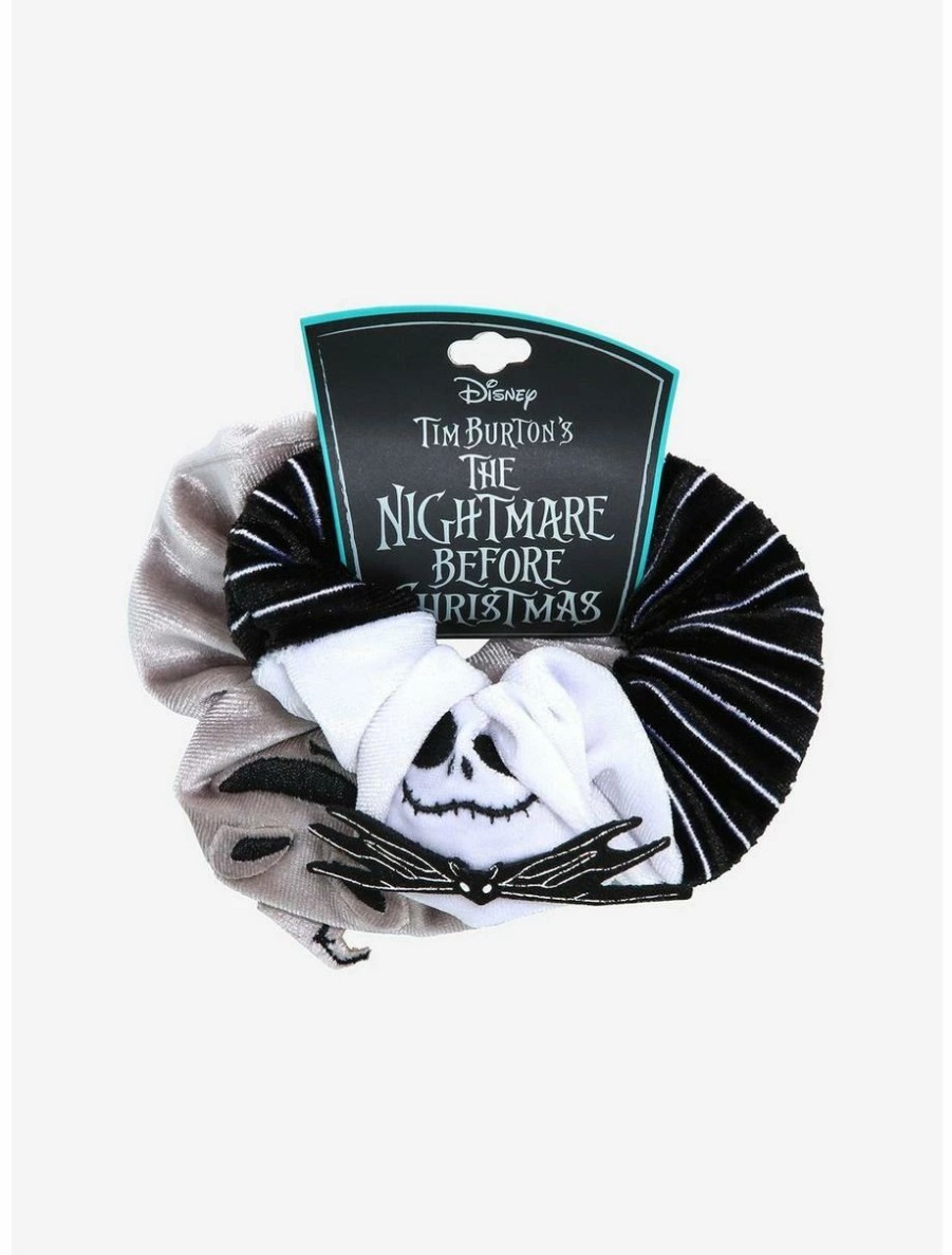 * Beauty Disney The Nightmare Before Christmas Jack & Oogie Boogie Scrunchy Set Boxlunch Exclusive | Beauty