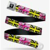 * Belts Disney Cruella De Vil Safety Pin Union Jack Youth Seatbelt Belt | Belts