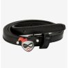 * Belts Dc Comics Harley Quinn Winking Face Belt | Belts