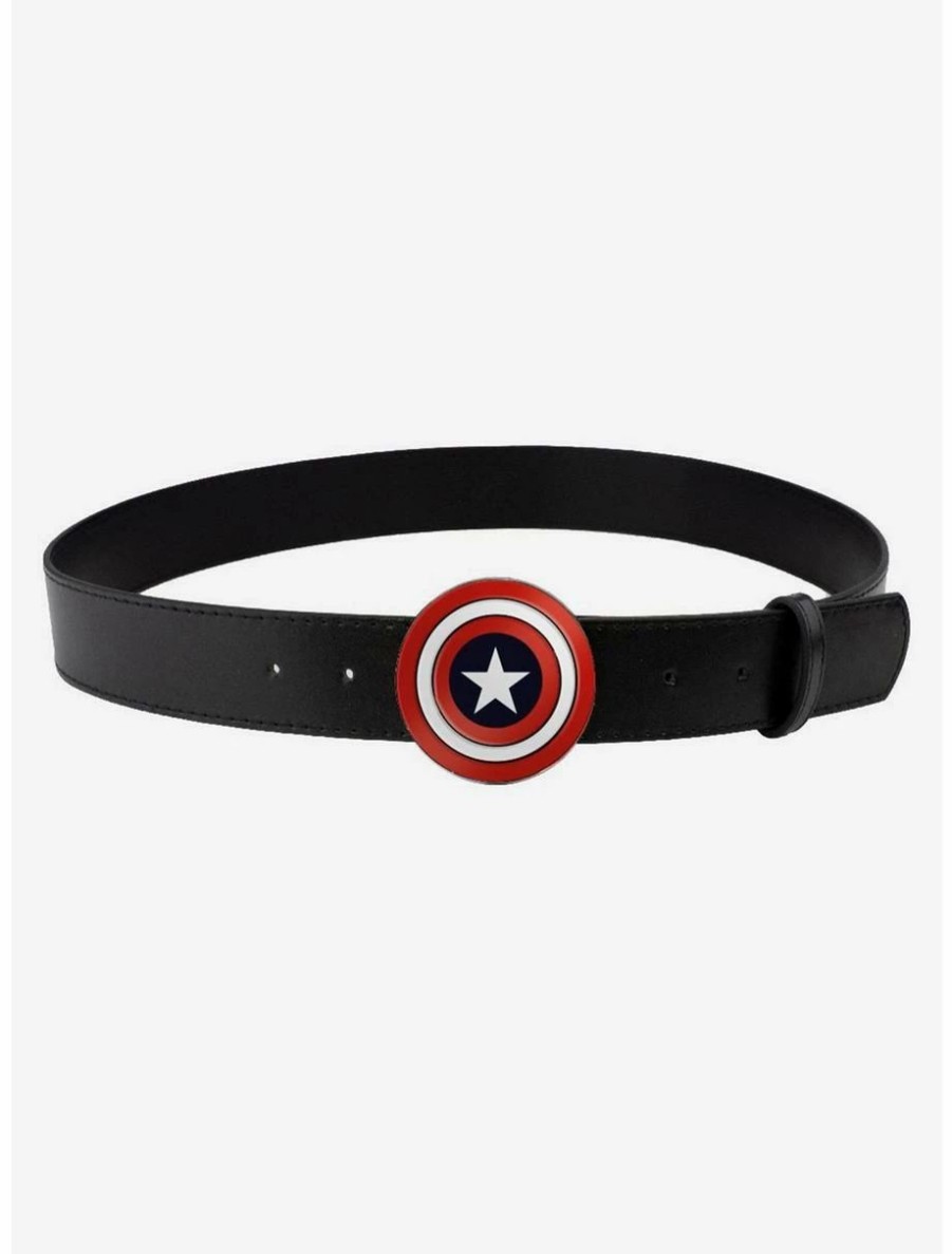 * Belts Marvel Captain America Enamel Shield Belt | Belts