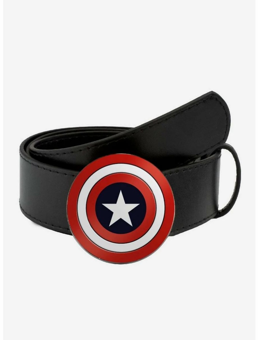 * Belts Marvel Captain America Enamel Shield Belt | Belts