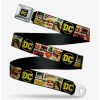 * Belts Dc Comics Vintage Superhero Logos Seatbelt Belt | Belts