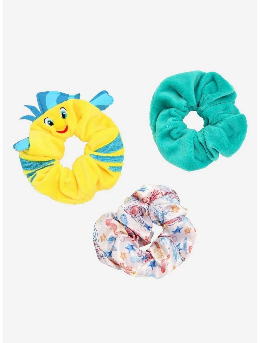 * Beauty Disney The Little Mermaid Flounder Figural Scrunchy Set Boxlunch Exclusive | Beauty