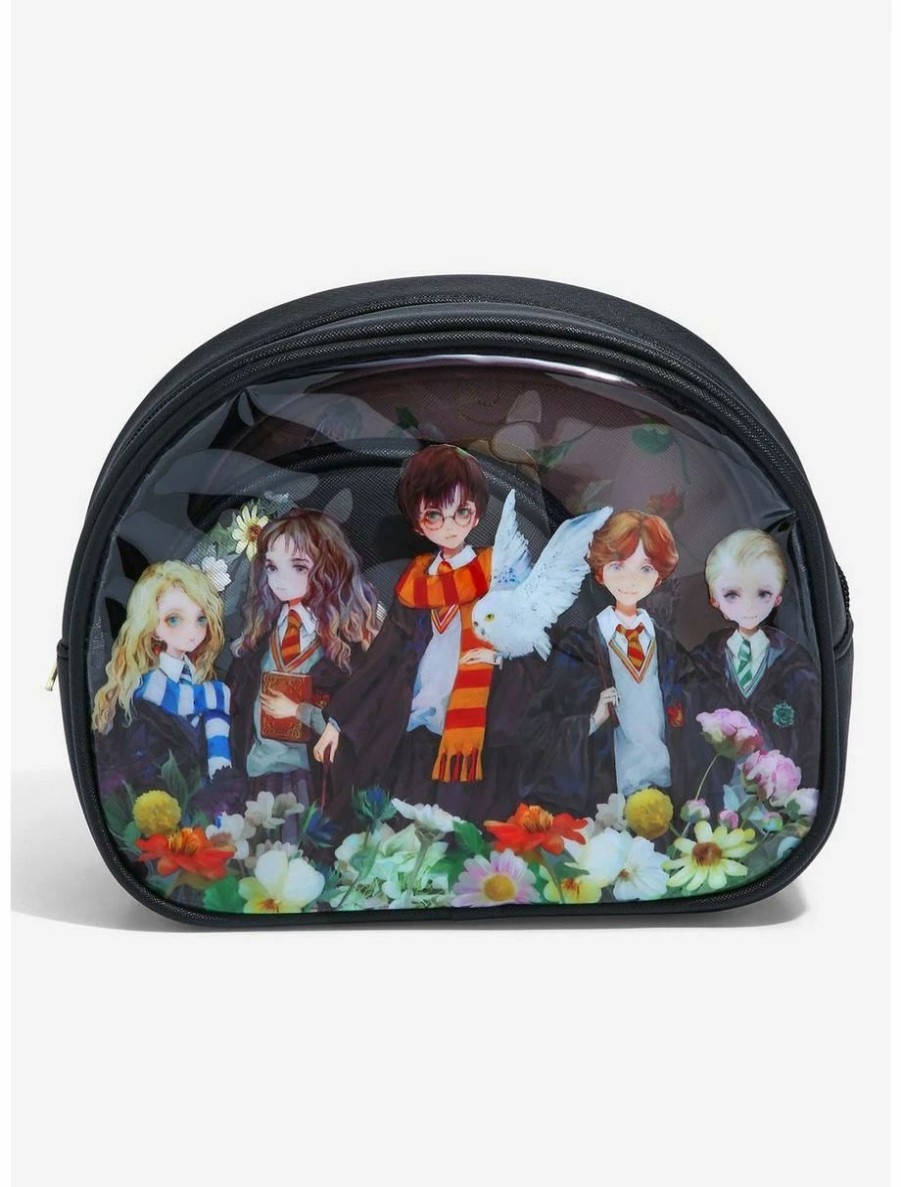 * Beauty Harry Potter Characters Botanical Group Portrait Cosmetic Bag Set Boxlunch Exclusive | Beauty