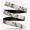 * Belts Disney Beauty And The Beast Belle Flowers Seatbelt Belt | Belts