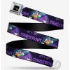 * Belts Disney Darkwing Duck Pose Lets Get Dangerous Black Purples Youth Seatbelt Belt | Belts