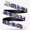 * Belts Disney Darkwing Duck 3 Poses White Seatbelt Belt | Belts