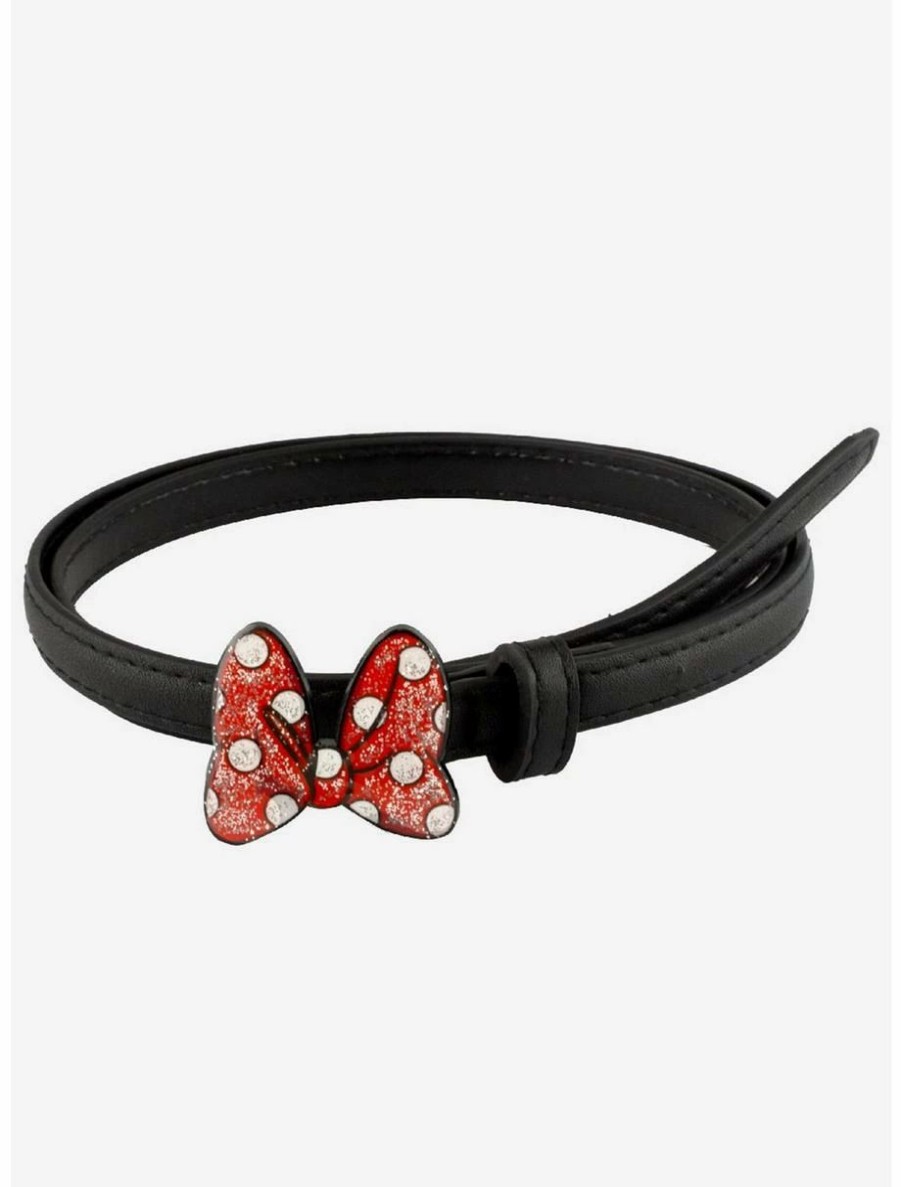 * Belts Disney Minnie Mouse Glitter Bow Belt | Belts