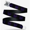 * Belts Marvel Black Panther Avengers Icon Outline Black Purple Seatbelt Belt | Belts