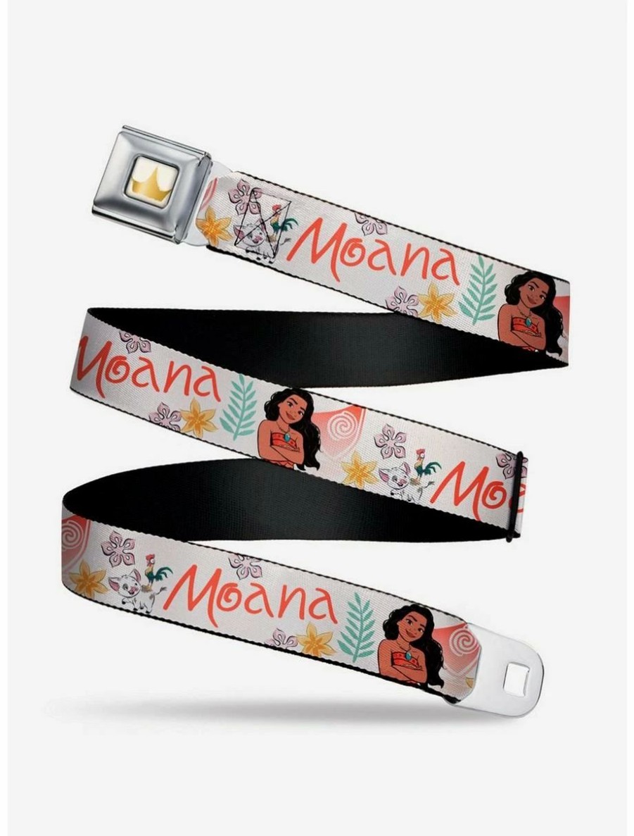 * Belts Disney Moana With Pua And Hei Hei Sail Seatbelt Belt | Belts