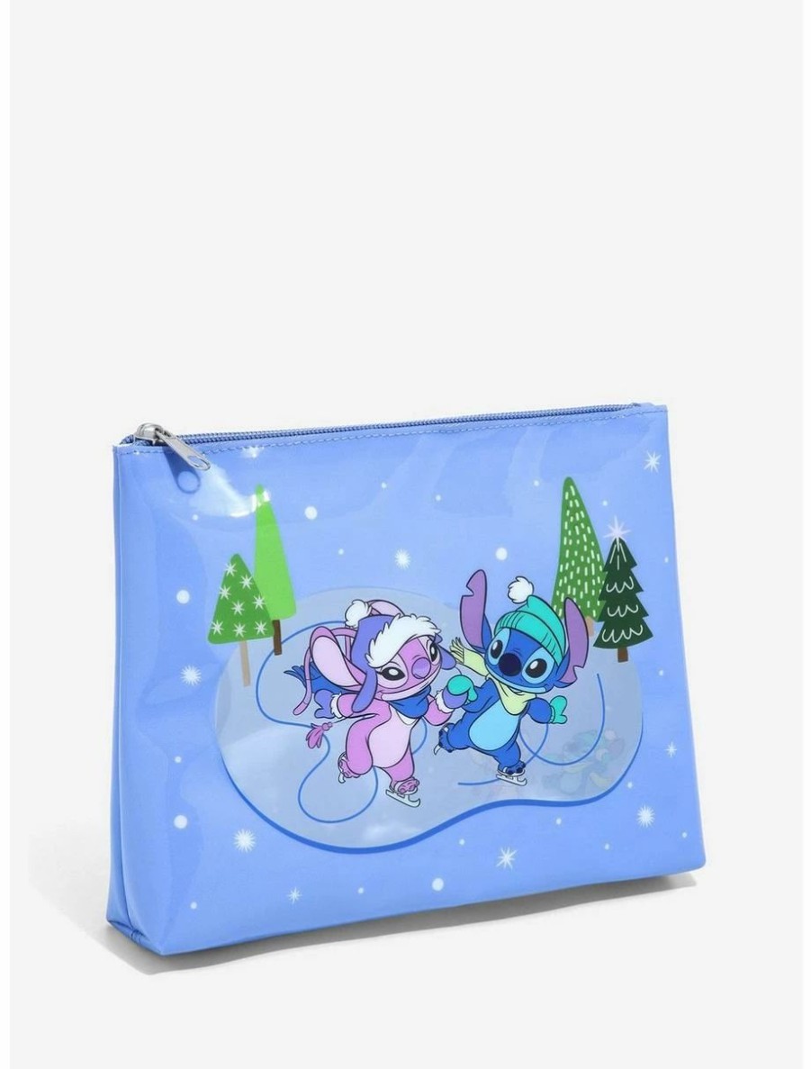 * Beauty Disney Lilo & Stitch Stitch & Angel Winter Cosmetic Bag Boxlunch Exclusive | Beauty