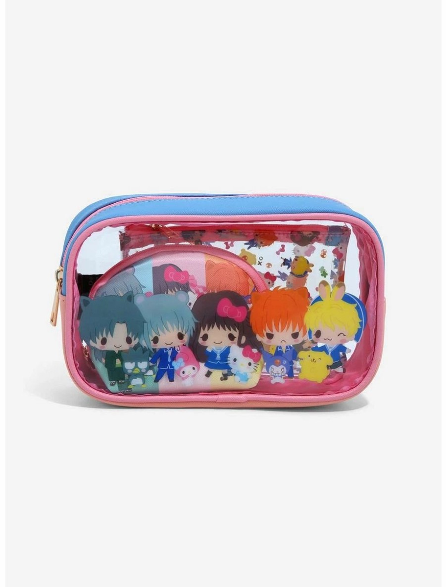 * Beauty Fruits Basket X Hello Kitty And Friends Cosmetic Bag Set A Boxlunch Exclusive | Beauty