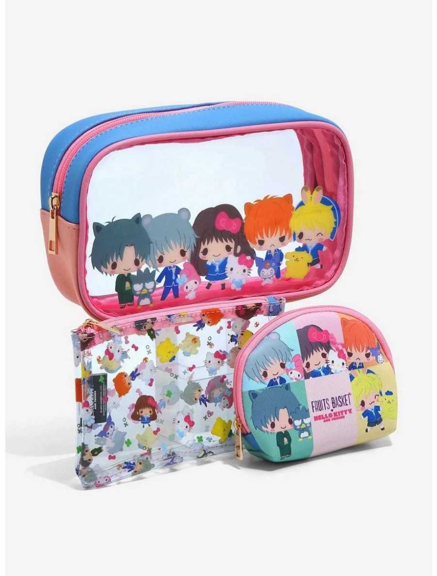 * Beauty Fruits Basket X Hello Kitty And Friends Cosmetic Bag Set A Boxlunch Exclusive | Beauty