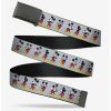 * Belts Disney Mickey Mouse Poses Gray Clamp Belt | Belts