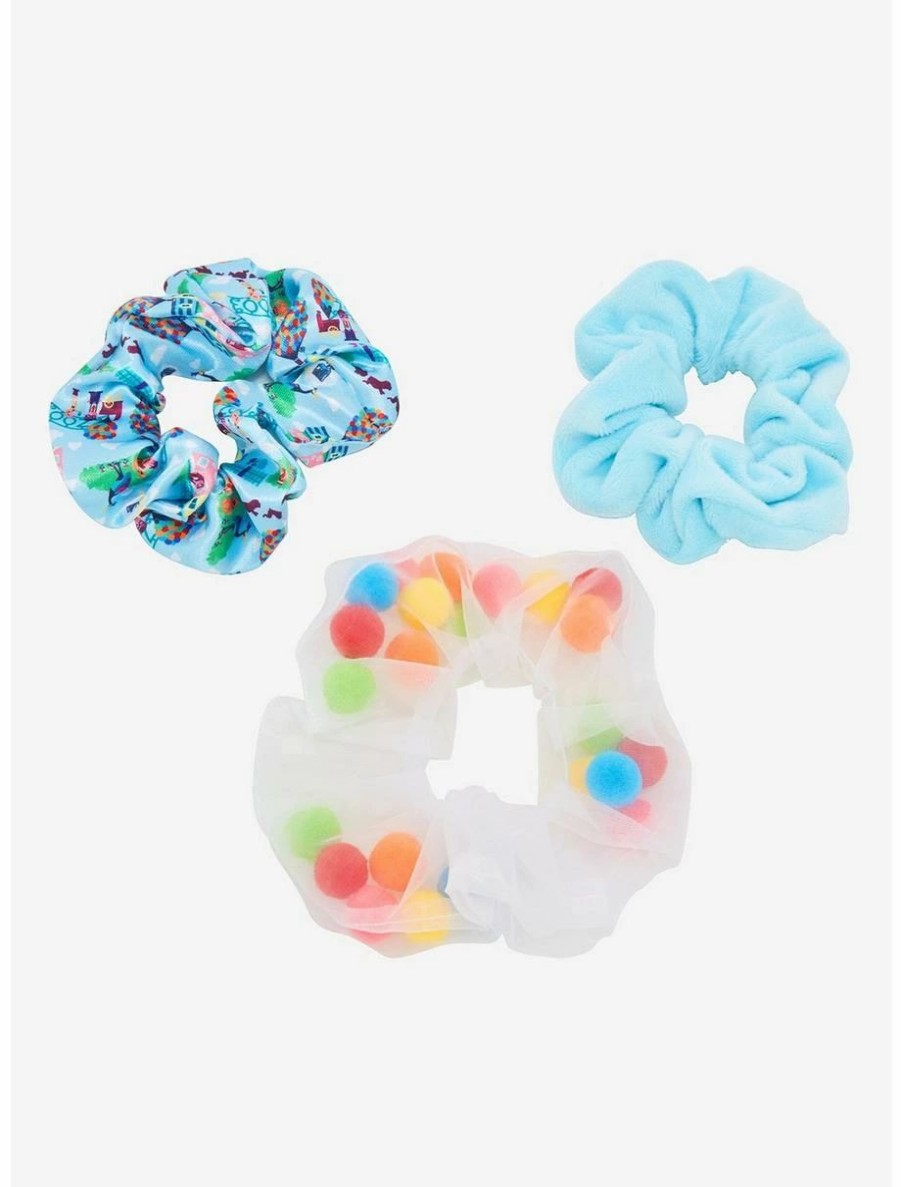 * Beauty Disney Pixar Up Pom Pom Scrunchy Set Boxlunch Exclusive | Beauty