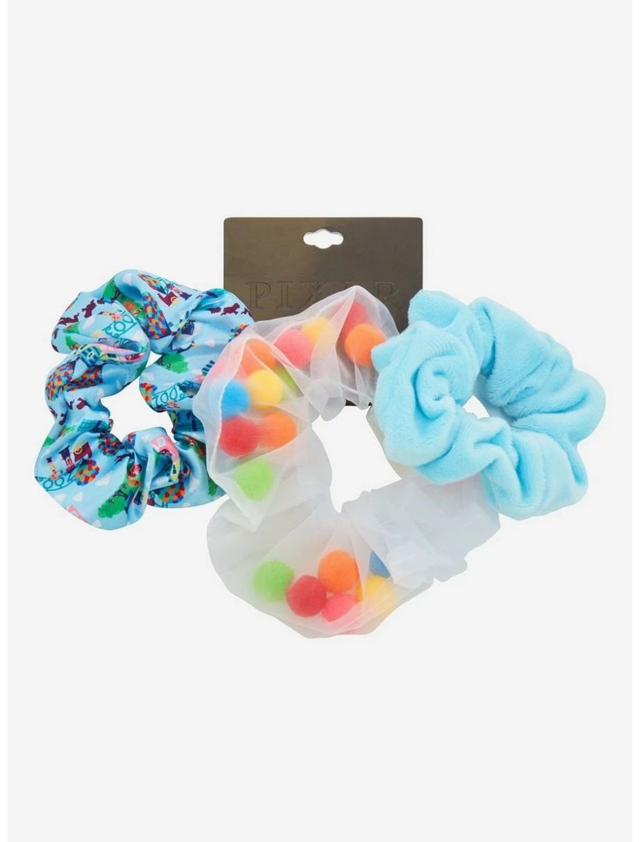 * Beauty Disney Pixar Up Pom Pom Scrunchy Set Boxlunch Exclusive | Beauty