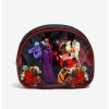 * Beauty Disney Villains Floral Group Portrait Cosmetic Bag Set Boxlunch Exclusive | Beauty