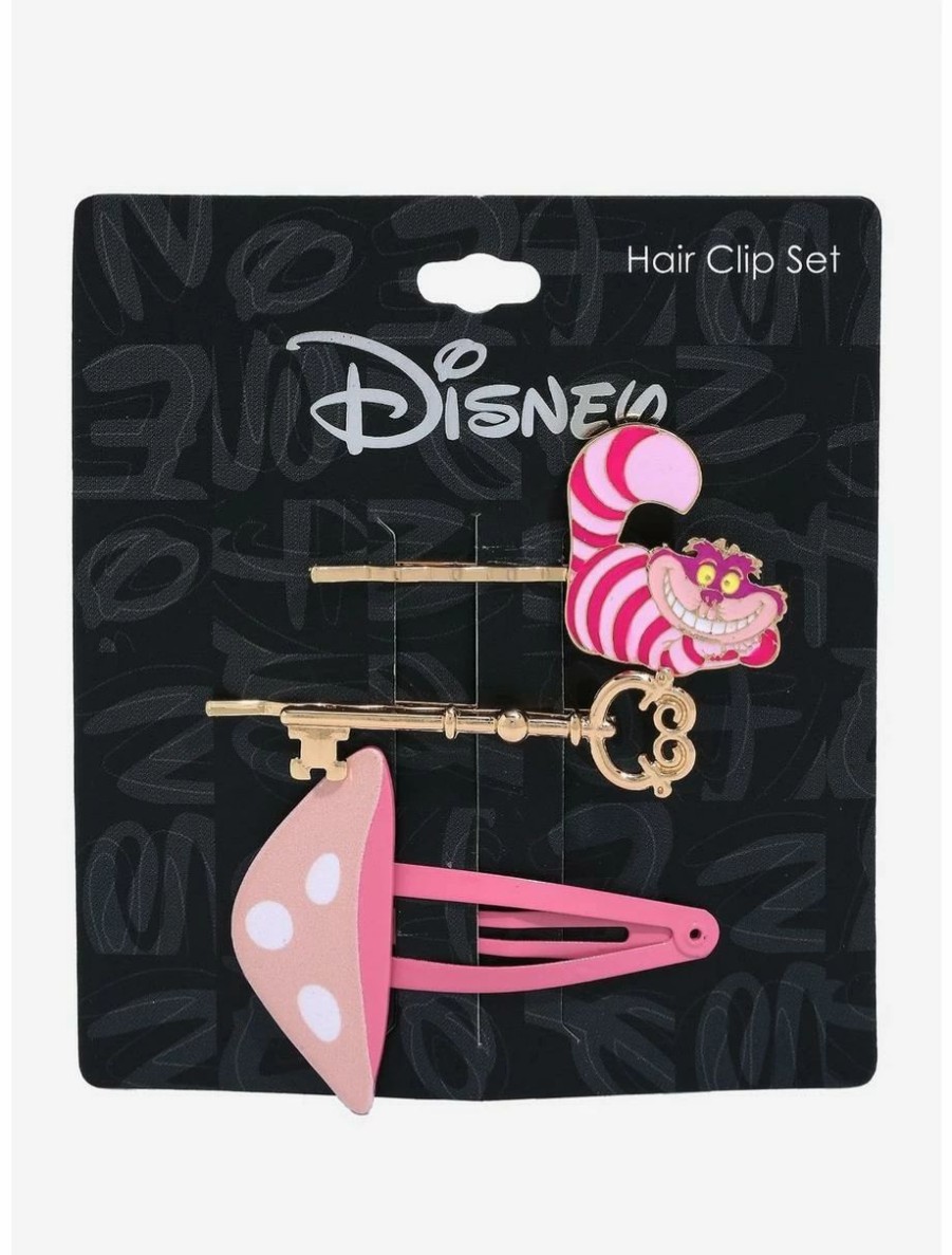 * Beauty Disney Alice In Wonderland Cheshire Cat Hair Clip Set Boxlunch Exclusive | Beauty