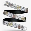 * Belts Harry Potter Icons Watercolor Seatbelt Belt | Belts